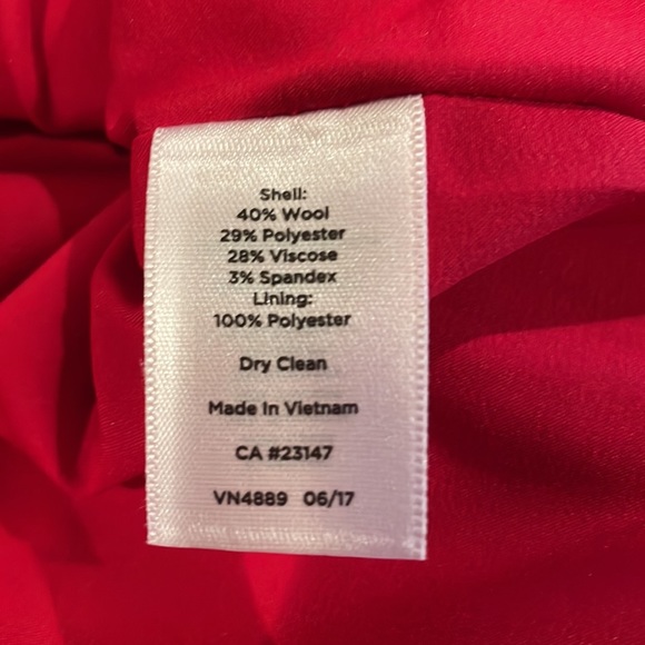 REDUCED! Talbots red plaid wool skirt - Picture 6 of 6